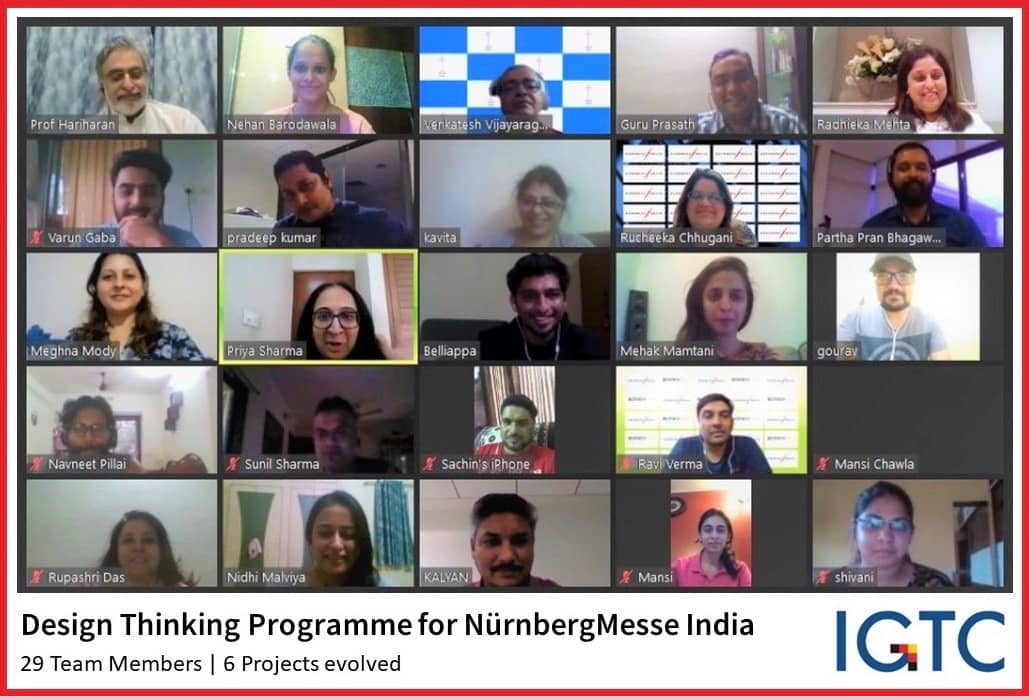 Design Thinking for NürnbergMesse India  A specially curated training programme